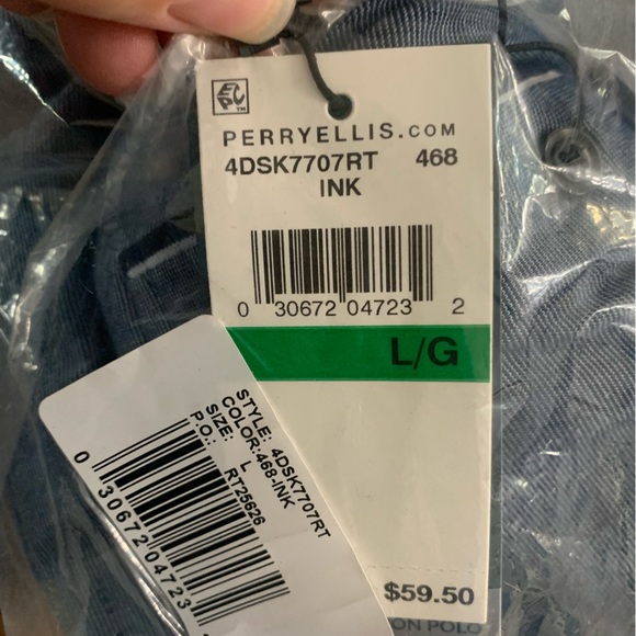 NEW PERRY ELLIS ICON POLO SIZE:L - Picture 7 of 7